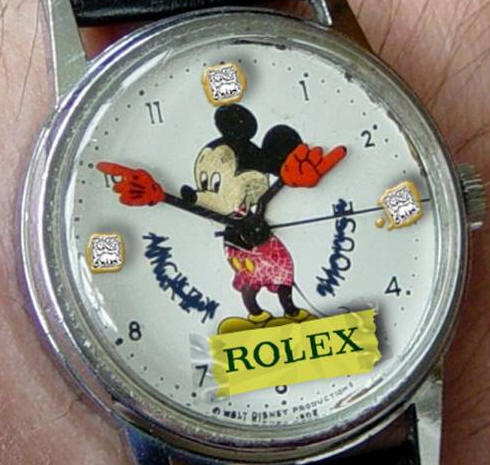 Lady fake Rolex watch
